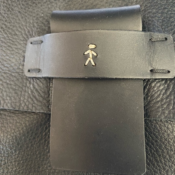 Black Leather Crossbody Bag - Picture 7 of 16